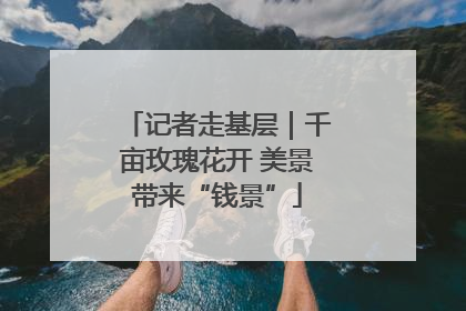 记者走基层｜千亩玫瑰花开 美景带来“钱景”
