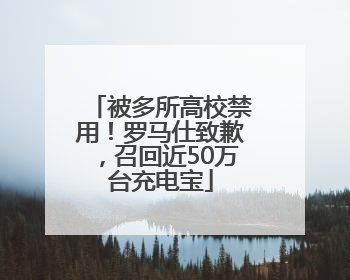 被多所高校禁用！罗马仕致歉，召回近50万台充电宝