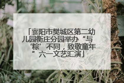 襄阳市樊城区第二幼儿园衡庄分园举办“与‘粽’不同，致敬童年”六一文艺汇演