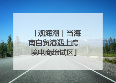 观海潮｜当海南自贸港遇上跨境电商综试区