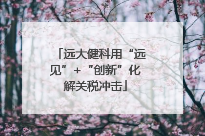 远大健科用“远见”+“创新”化解关税冲击