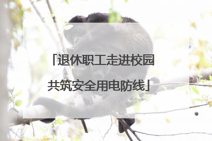 退休职工走进校园 共筑安全用电防线