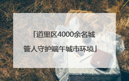 道里区4000余名城管人守护端午城市环境