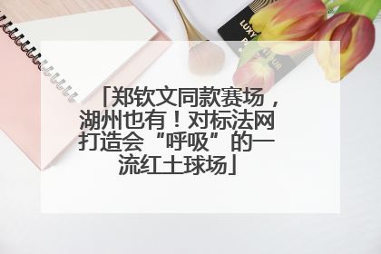郑钦文同款赛场，湖州也有！对标法网打造会“呼吸”的一流红土球场