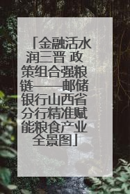 金融活水润三晋 政策组合强粮链——邮储银行山西省分行精准赋能粮食产业全景图