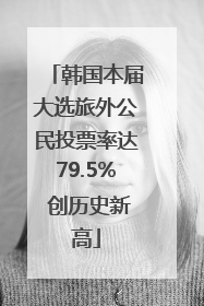 韩国本届大选旅外公民投票率达79.5% 创历史新高