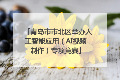 青岛市市北区举办人工智能应用（AI视频制作）专项竞赛
