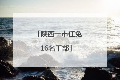 陕西一市任免16名干部