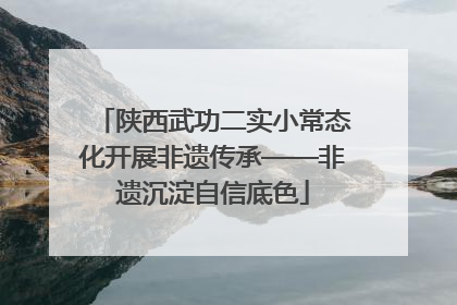 陕西武功二实小常态化开展非遗传承——非遗沉淀自信底色