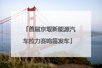 首届京堰新能源汽车拉力赛鸣笛发车