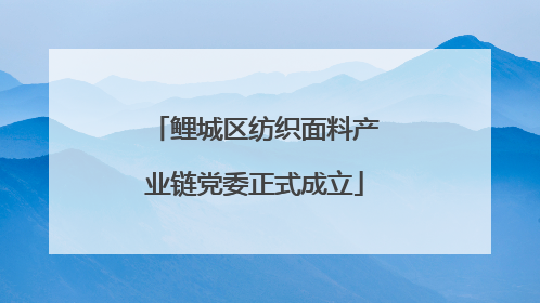 鲤城区纺织面料产业链党委正式成立