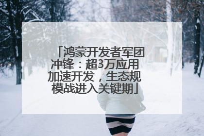 鸿蒙开发者军团冲锋：超3万应用加速开发，生态规模战进入关键期