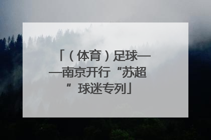 （体育）足球——南京开行“苏超”球迷专列
