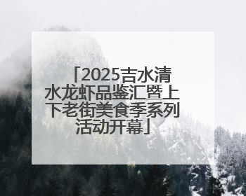 2025吉水清水龙虾品鉴汇暨上下老街美食季系列活动开幕
