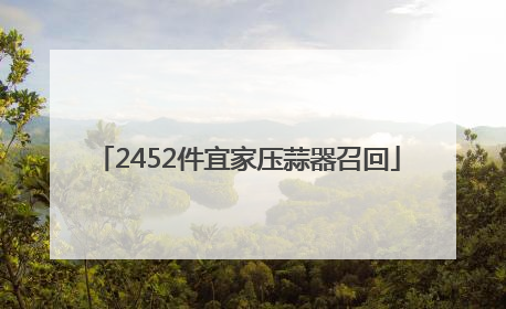 2452件宜家压蒜器召回