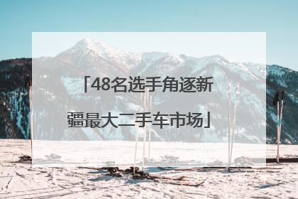 48名选手角逐新疆最大二手车市场