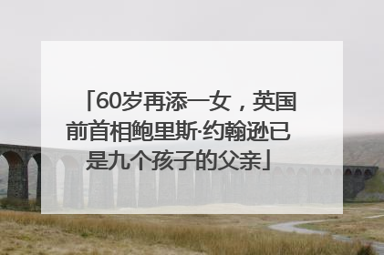 60岁再添一女，英国前首相鲍里斯·约翰逊已是九个孩子的父亲