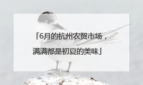 6月的杭州农贸市场，满满都是初夏的美味