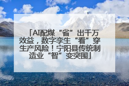 AI配煤“省”出千万效益，数字孪生“看”穿生产风险！宁阳县传统制造业“智”变突围