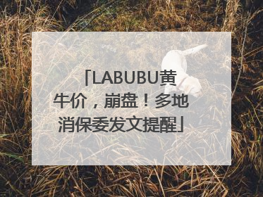 LABUBU黄牛价，崩盘！多地消保委发文提醒