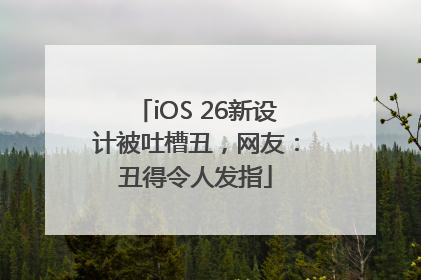 iOS 26新设计被吐槽丑，网友：丑得令人发指